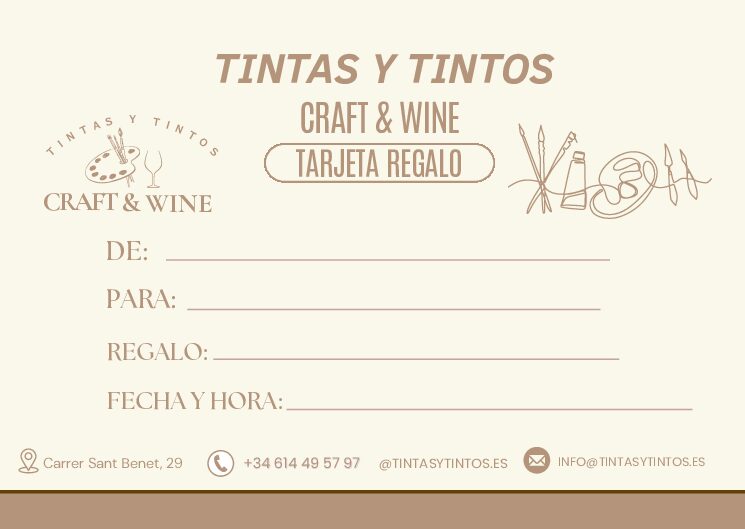 ¡Tarjeta regalo TintasyTintos!
